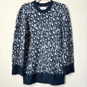 Current/Elliott Soft Oversized The Cali Leopard Print Oversized Sweater